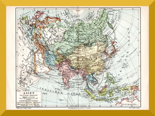 Asia mappe storiche del - +3,