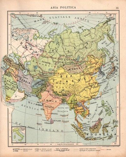 Asia politica carta geografica - asia,