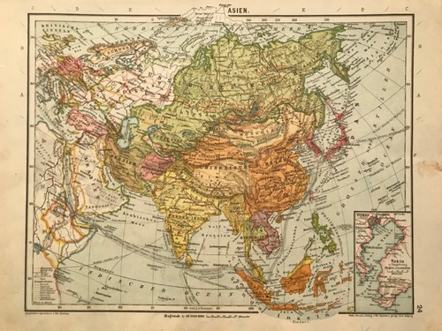 Mappa asia rassegna politica - asia,,