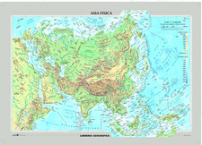 Asia Fisica E Politica - Carta