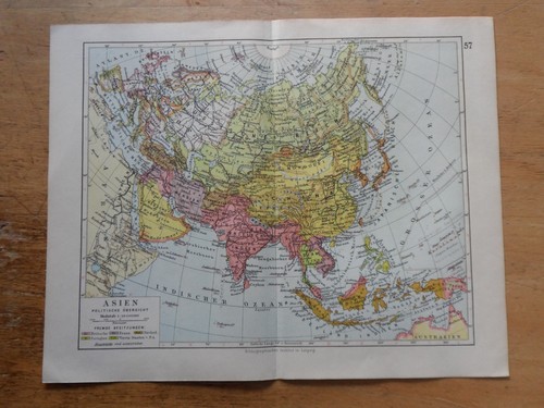 Orig litografia mappa - orig.(1928),