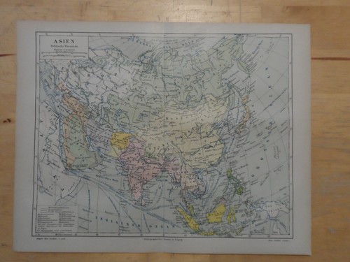 Orig litografia mappa - orig.(1888),