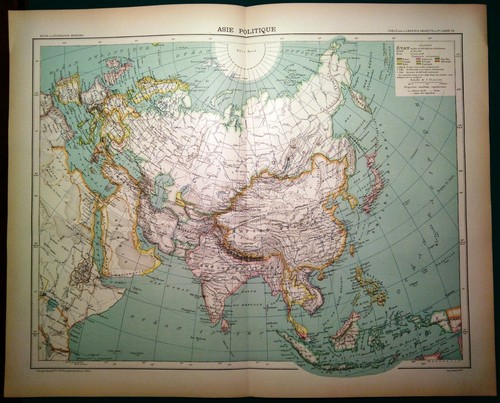 Carta geografica antica asia - carta,