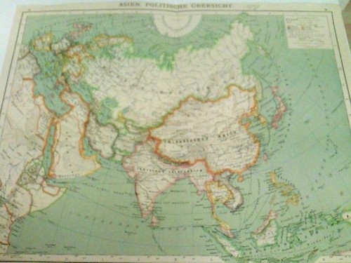 Farblithografie asien - farblithografie, "asien