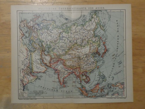 Orig litografia mappa - orig.(1908),