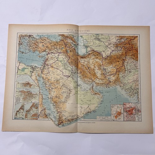 Carta asia anteriore - asia, fisico