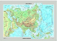 Asia fisica e politica - Carta