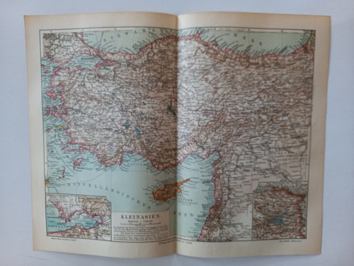 Antica mappa asia - antica, minore